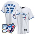 Vladimir Guerrero Jr. #27 Toronto Blue Jays 50th Season  Limited Jersey Stitched White