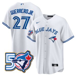 Vladimir Guerrero Jr. #27 Toronto Blue Jays 50th Season  Limited Jersey Stitched White