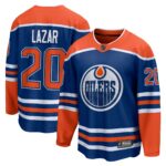 Edmonton Oilers Curtis Lazar #20 Fanatics Royal Home Breakaway Jersey