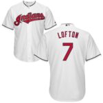 Cleveland Indians #7 Kenny Lofton White New Cool Base Stitched Jersey