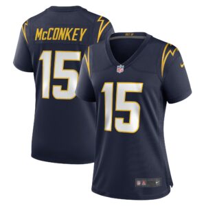 Ladd McConkey Los Angeles Chargers Women's Alternate Game Jersey -  Navy