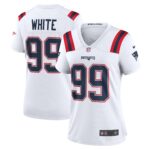 Keion White New England Patriots Women's  Game Jersey -  White