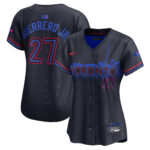 Vladimir Guerrero Jr. #27 Toronto Blue Jays Women's 2024 City Connect Limited Player Jersey - Navy