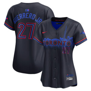 Vladimir Guerrero Jr. #27 Toronto Blue Jays Women's 2024 City Connect Limited Player Jersey - Navy