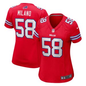 Matt Milano Buffalo Bills Women's Player Jersey - Red