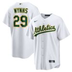 Athletics Austin Wynns #29 White Home Replica Jersey