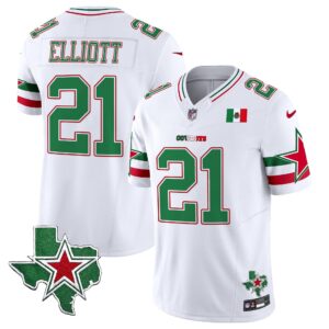 Ezekiel Elliott # 21 2025 Dallas Cowboys Mexico Vapor Limited Jersey - All Stitched