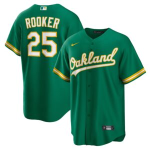 Oakland Athletics Brent Rooker #25 Kelly Green Alternate Replica Jersey