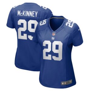 Xavier McKinney New York Giants  Women's Game Jersey - Royal