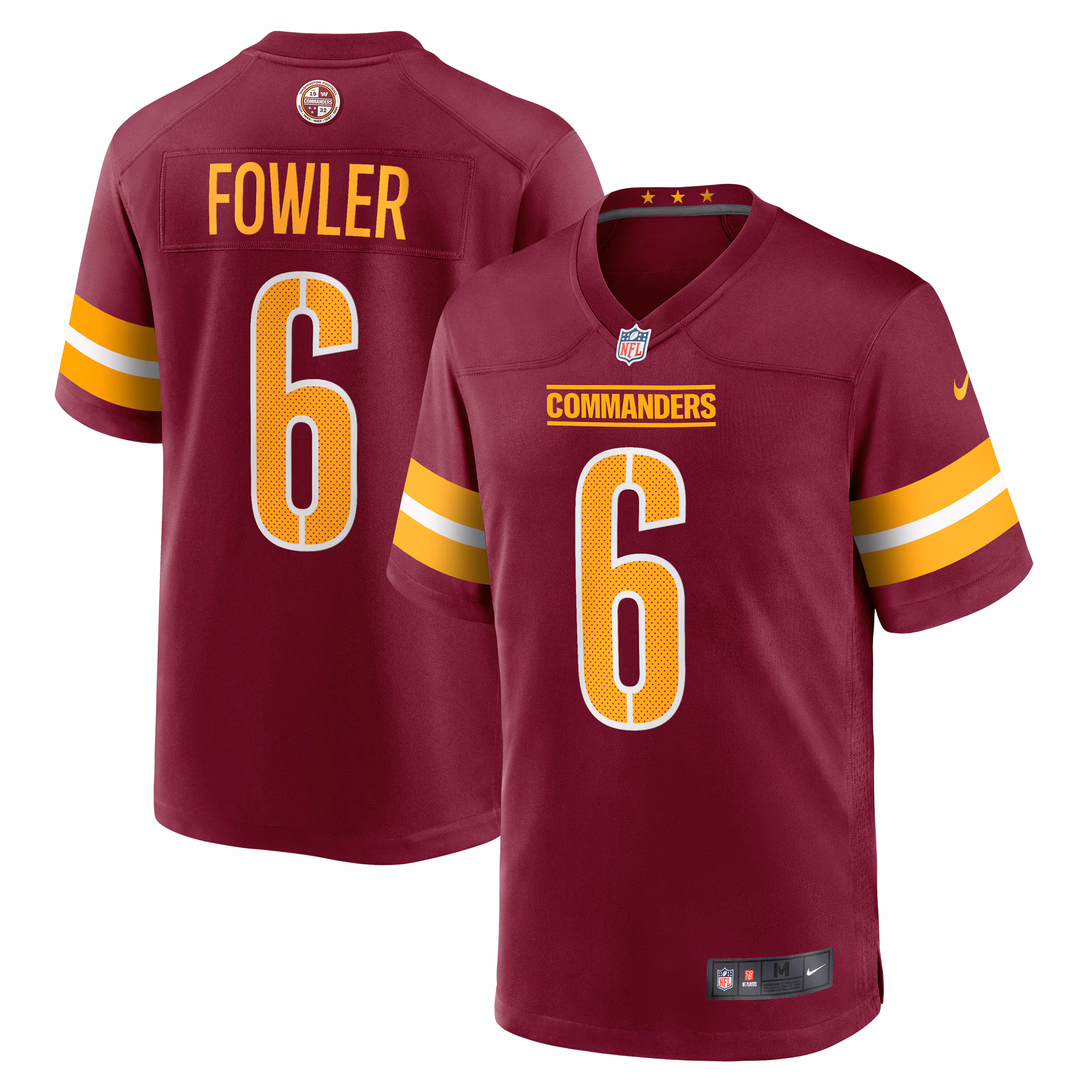 Dante Fowler Jr. Washington Commanders Game Jersey -  Burgundy