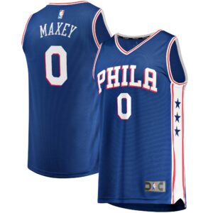 Tyrese Maxey Philadelphia 76ers  2020/21 Fast Break Replica Jersey - Icon Edition - Royal