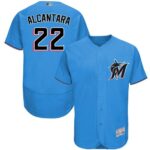 Miami Marlins #22 Sandy Alcantara Blue Flexbase Collection Stitched Jersey