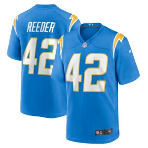 Troy Reeder Los Angeles Chargers  Game Jersey - Powder Blue