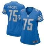 Colby Sorsdal Detroit Lions  Women's Team Game Jersey - Blue