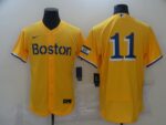 Men's  Boston Red Sox #11 Rafael Devers 2021 City Connect Player Flex Base Stitched Jersey
