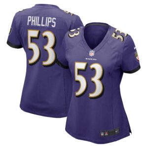 Del'Shawn Phillips Baltimore Ravens Women's Game Player Jersey - Purple