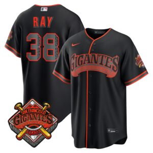 Robbie Ray #38 San Francisco Giants Alternate Replica Jersey - Black