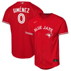 Andrés Giménez #0 Toronto Blue Jays Youth Canada Day Replica Jersey - Red