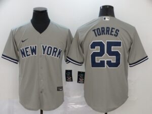 Men's New York Yankees #25 Gleyber Torres Stitched Cool Base  Jersey
