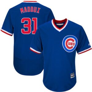Chicago Cubs #31 Greg Maddux Blue Flexbase Collection Cooperstown Stitched Jersey