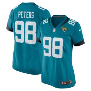 Corey Peters Jacksonville Jaguars  Women's Home Game Player Jersey - Teal
