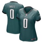 D'Andre Swift Philadelphia Eagles  Women's Game Player Jersey - Midnight Green