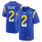 Russ Yeast Los Angeles Rams Home Game Jersey - Royal