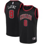 Zach LaVine Chicago Bulls  Fast Break Team Replica Jersey Black - Statement Edition