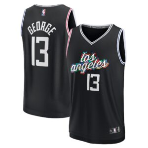 Paul George LA Clippers  Youth 2022/23 Fastbreak Jersey - City Edition - Black