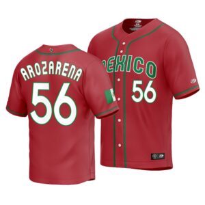 Mexico Baseball Randy Arozarena 2023 World Baseball Classic Red Replica Jersey