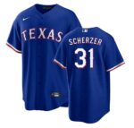 Men's Texas Rangers #31 Max Scherzer  Royal Alternate  Cool Base Jersey