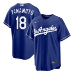 Yoshinobu Yamamoto #18 Los Angeles Dodgers Royal Alternate Replica Jersey - Blue