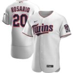 Men's  Minnesota Twins #20 Eddie Rosario White Home 2020 Player Jersey