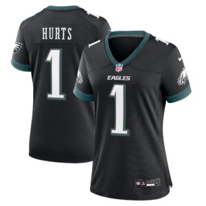 Jalen Hurts Philadelphia Eagles Women's Alternate Game Jersey - Black