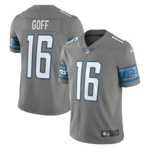Jared Goff Detroit Lions  Alternate Vapor Limited Jersey - Steel