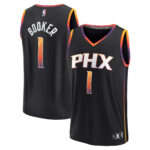 Devin Booker Phoenix Suns  Fast Break Replica Player Jersey - Statement Edition - Black