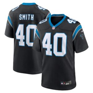 Brandon Smith Carolina Panthers  Team Game Jersey - Black
