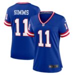 Phil Simms New York Giants Women's Classic Retired Player Game Jersey - Royal