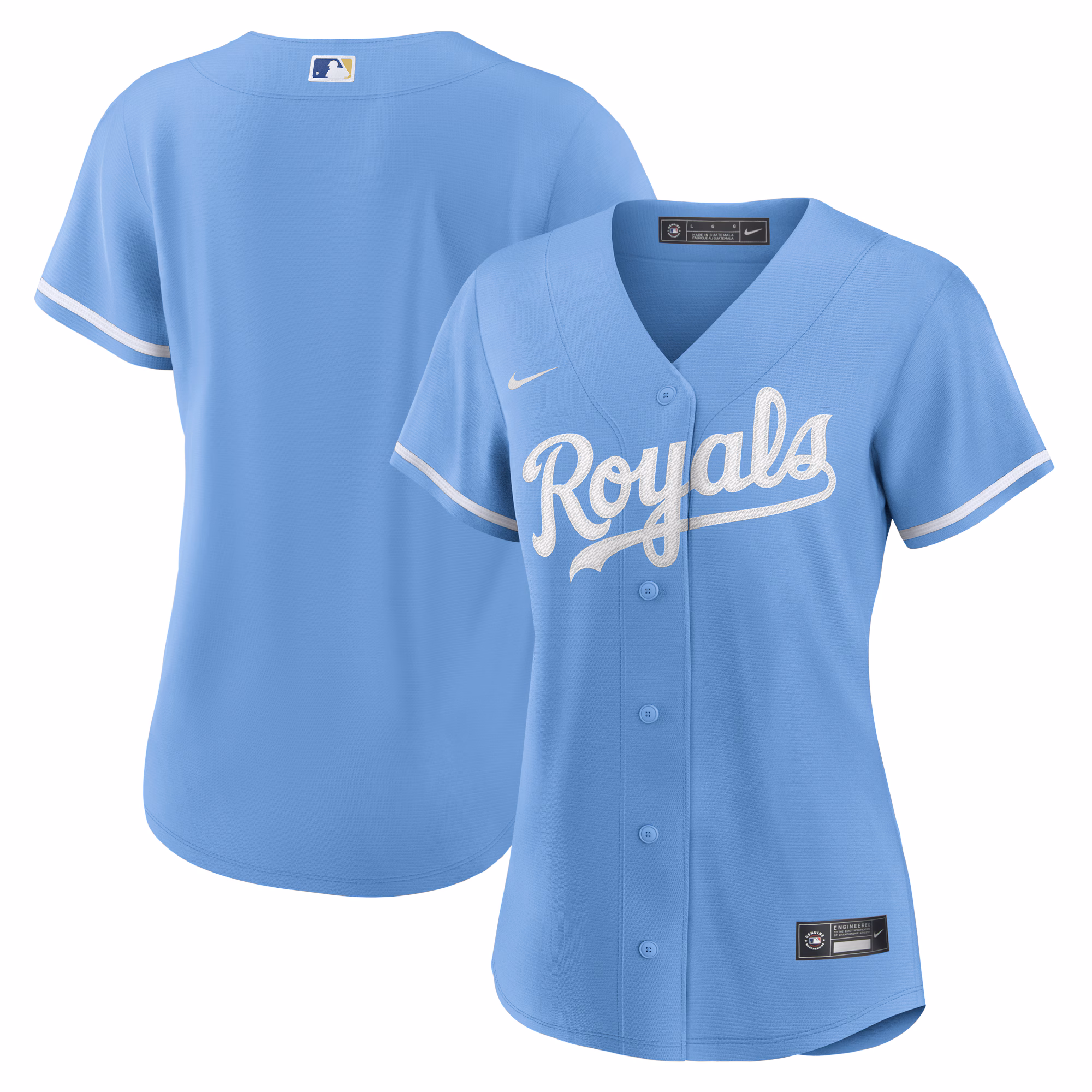 Women's Kansas City Royals Light Blue Alternate Replica Logo Jersey