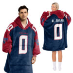 Adult 0 Houston Football Unisex Blanket Hoodie