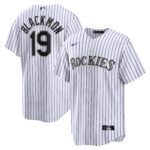 Men's Colorado Rockies Charlie Blackmon  White Home Replica Player Name Jersey