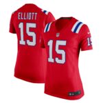 Ezekiel Elliott New England Patriots Women's Alternate Game Player Jersey - Red