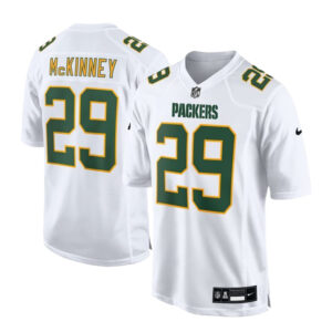Green Bay Packers #29 Xavier McKinney White Fashion Game Jersey