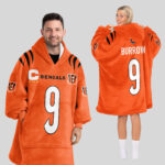Adult 9 Cincinnati Football Unisex Blanket Hoodie