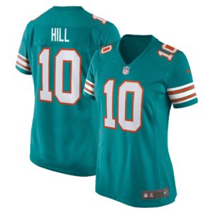 Tyreek Hill Miami Dolphins  Women's Alternate Game Jersey - Aqua
