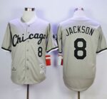 Mitchell And Ness 1993 Chicago White Sox #8 Bo Jackson Grey Throwback Stitched Jersey