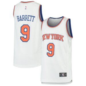RJ Barrett New York Knicks  Youth 2019 Draft First Round Pick Fast Break Replica Jersey - Association Edition - White