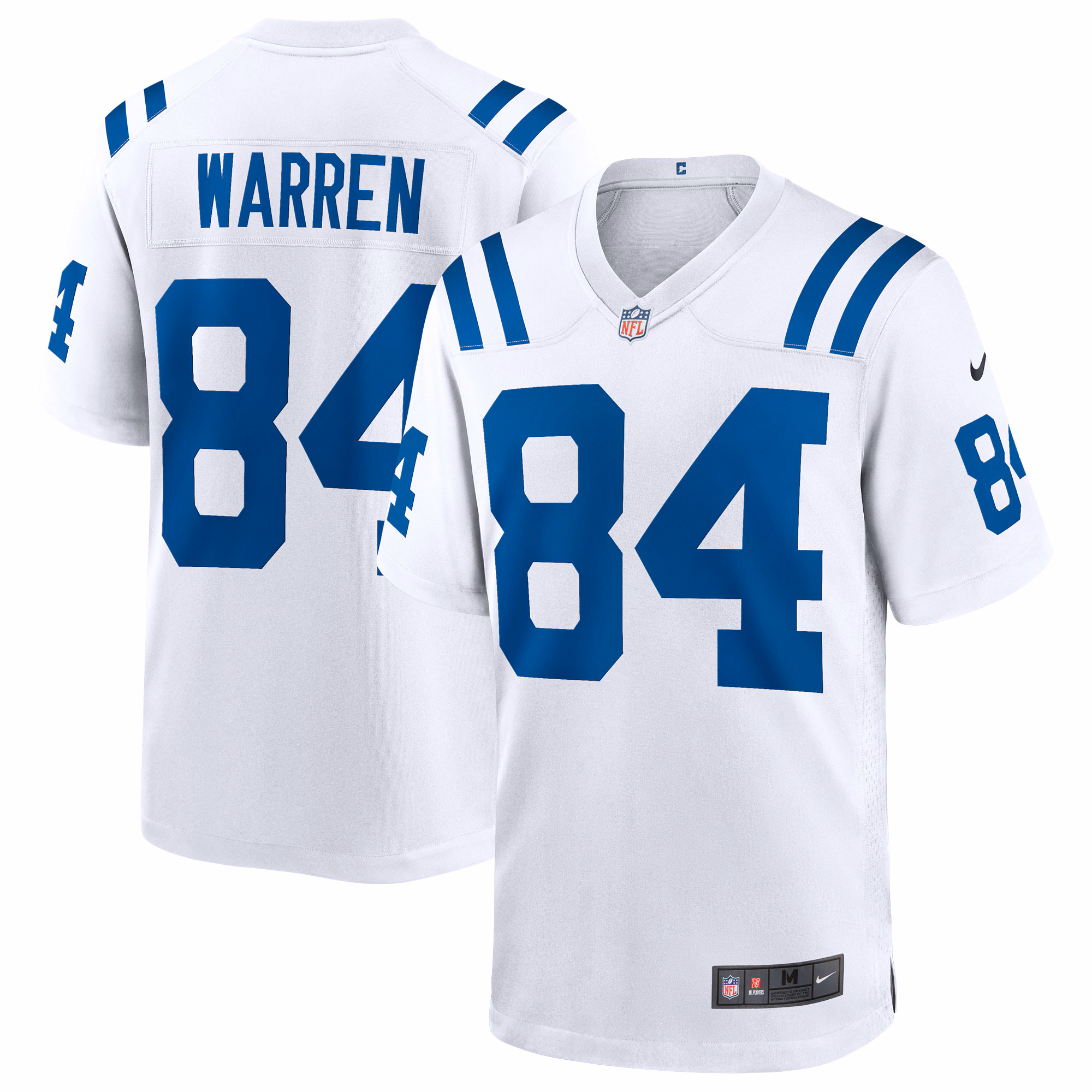 Tyler Warren #84 Indianapolis Colts Game Jersey -  White