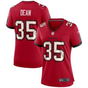 Jamel Dean Tampa Bay Buccaneers  Women's Game Jersey - Red