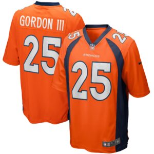 Melvin Gordon III Denver Broncos  Game Jersey - Orange